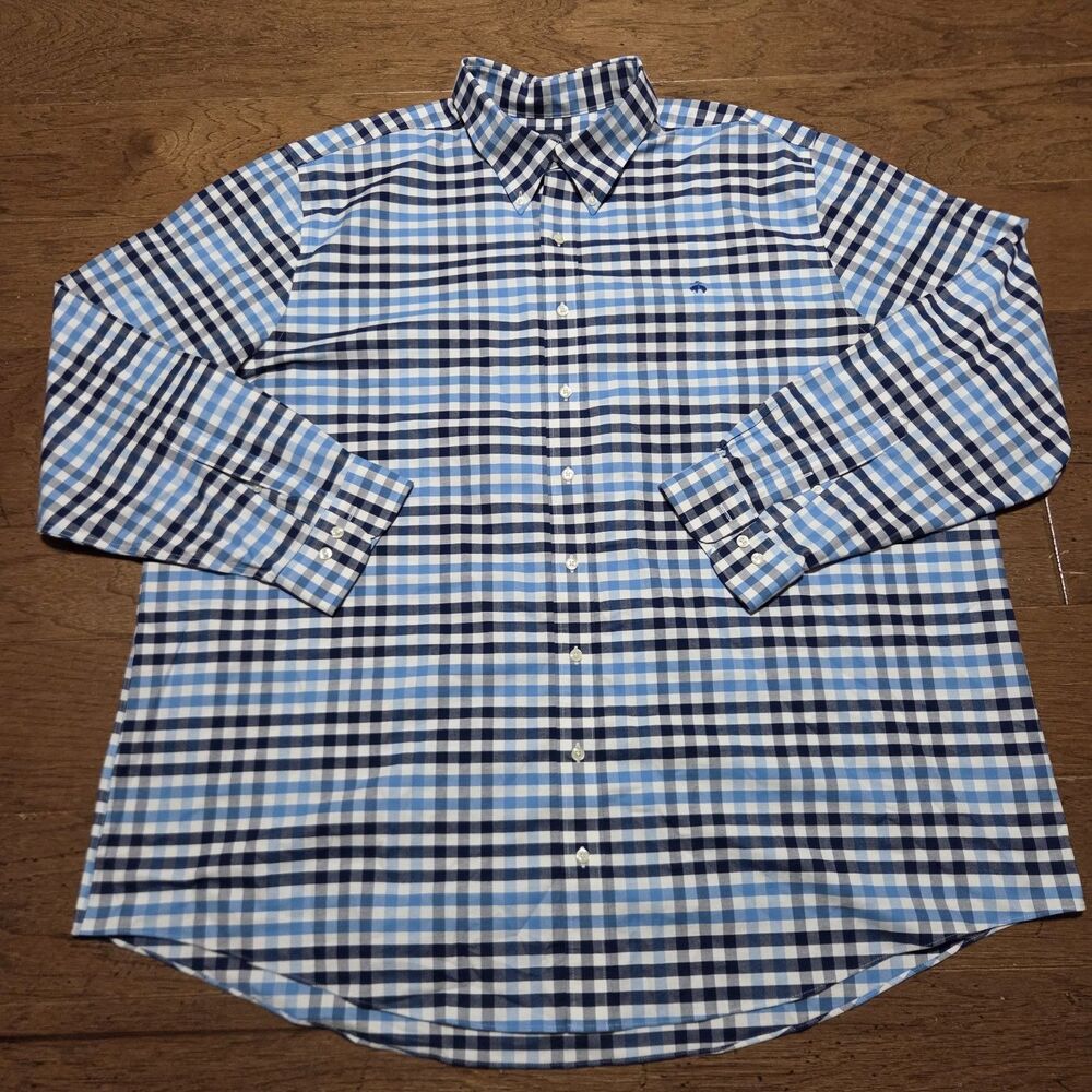 Brooks Brothers Shirt Mens 3XLT Long Sleeve Non-Iron Stretch Button Down